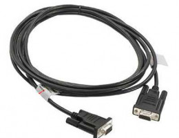 213816-001 Serial cable (Black) - Has two 9-pin D-sub (F) connectors - 3.7m 12ft) long