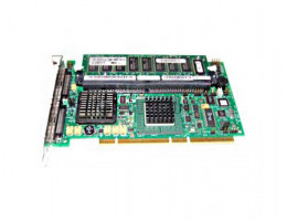 1U505 RAID PERC4/DC PCBX518-B1 LSI53C1030/Intel XScale IOP321 0Mb(256Mb) Int-2x68Pin Ext-2x68Pin RAID50 UW320SCSI PCI-X For PE750,800,830,850,14XX,18XX,28XX,68XX