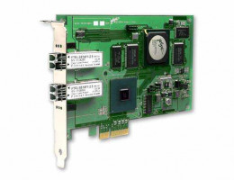 QLE2362-CK PCI-E 2Gb dual port FC Adapter, Multimode Optic, full duplex, 64bit.