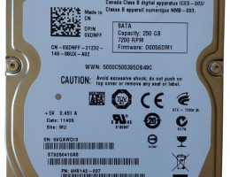 0XDNFF Seagate SATA 250GB 7200RPM 2.5"