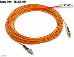 263895-004 Fiber-optic short wave multimode cable - 50um core, 125um cladding - LC - 15m long