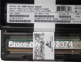 49Y1431 8GB (1x8GB, 2Rx4, 1.35V) PC3L-10600 CL9 ECC DDR3 1333MHz VLP RDIMM