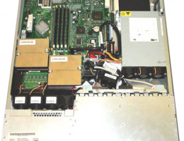 P681XEU 335 CPU Xeon DP 2800/512/400, RAM 512Mb PC2100 ECC DDR SDRAM RDIMM, Int. Single Channel SCSI U320 Controller, Int. Dual Channel Gigabit Ethernet 10/100/1000Mb/s, CD, PS 332W, RACK 1U