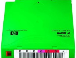 C7974AN Ultrium LTO4 1.6TB bar code non custom labeled cartridge 20 pack
