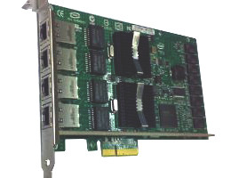 EXPI9404PTG1P20 Pro/1000 PT Quad Port Server Adapter i82571GB 4x1/ 4xRJ45 PCI-E4x