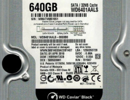 WD6401AALS Caviar Black 640 Gb 3.5" 7200rpm 32Mb SATA 3Gb/s